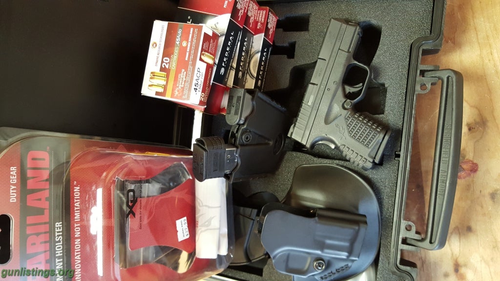 Pistols XDS .45, Holsters, Ammo, Mags