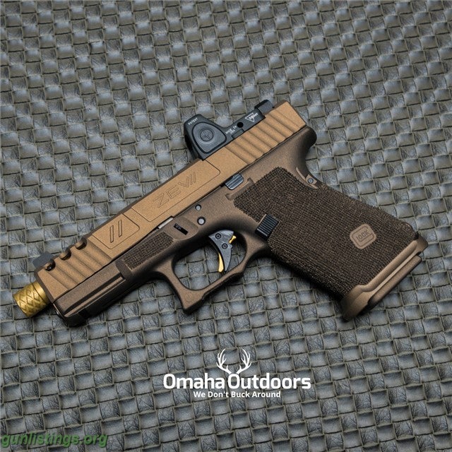 Pistols ZEV Tech Glock 19 Gen 4 Spartan Bronze TIN Gold
