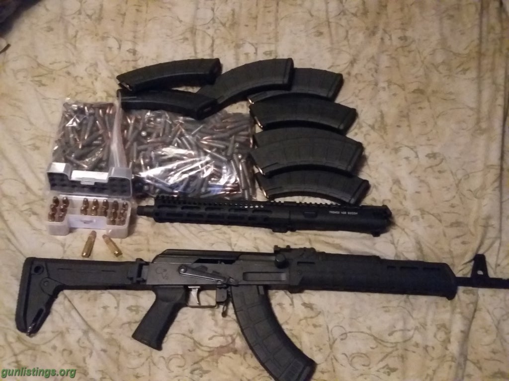 Rifles 458 SOCOM UPPER AND AK 47