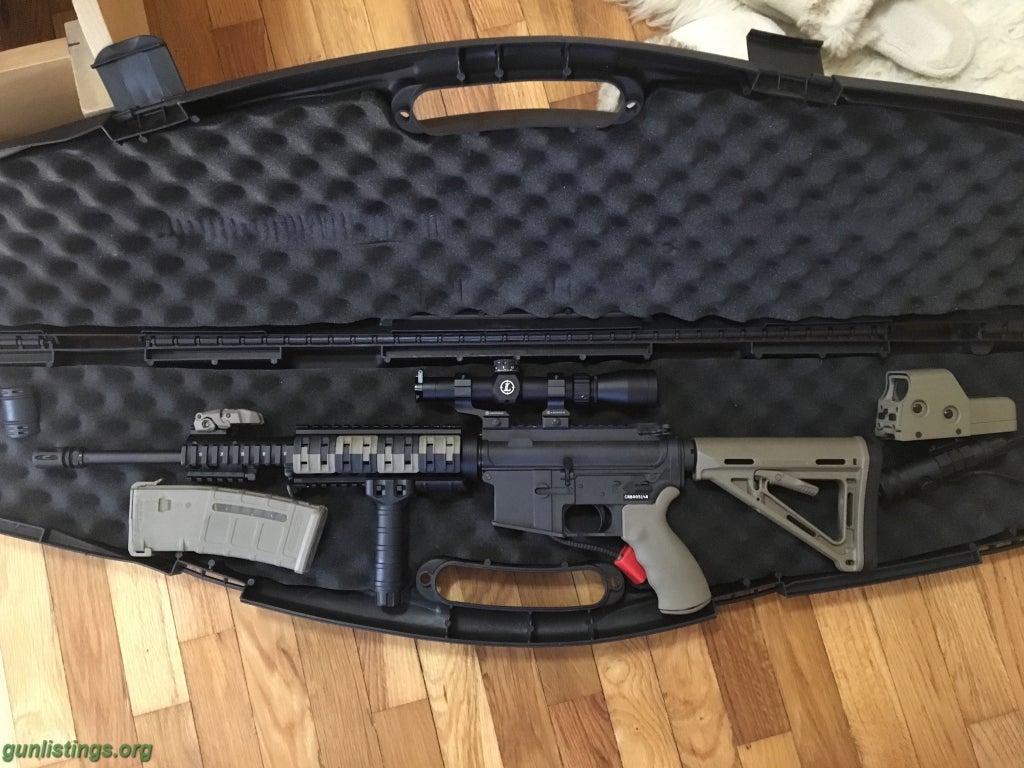 Rifles Bushmaster AR15 W Leopold Scope And Holographic