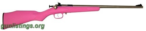 Rifles CRICKETT 22 SS/PINK SYNTHETIC 22 LR. Buy Now For Christ