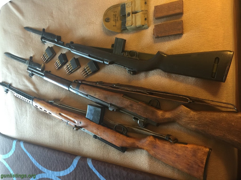 Rifles M1 Garand/ M1 Carbine/svt40/ Colt 1911/ S&W 4505 *rare*