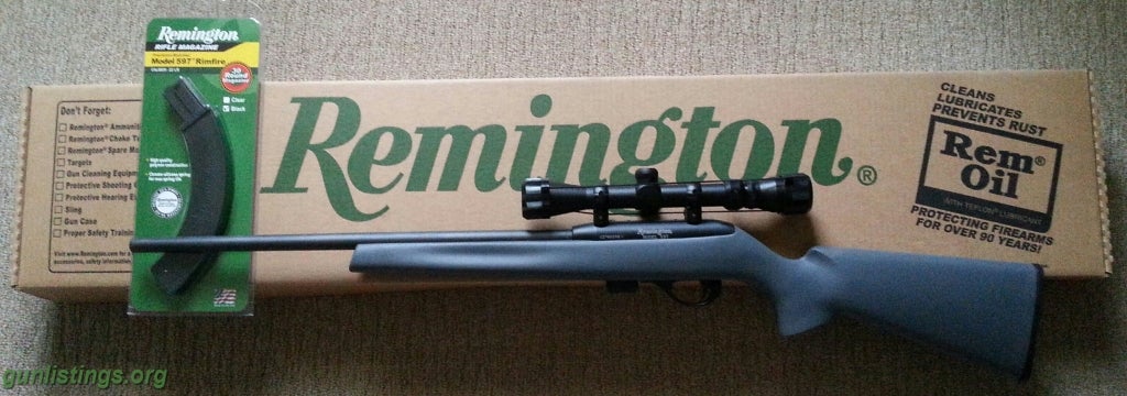 Rifles Remington 597/scope .22