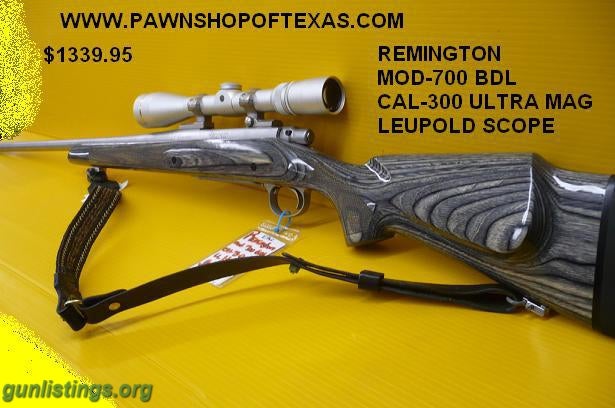 Rifles Remington Ultra Mag