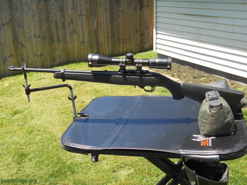 Rifles Ruger 10/22 Carbine W/Nikon 3-9x40 Spot-On Scope