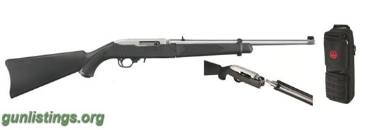 Rifles Ruger 10/22 Takedown, 22lr, Stainless, W/bakcpack NEW