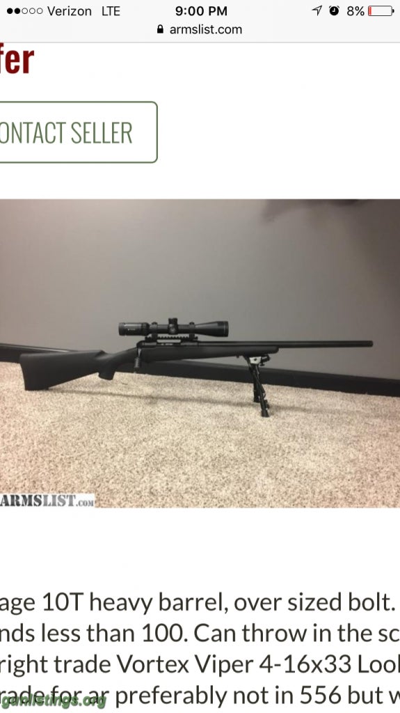 Rifles Savage 308 10T Trade For ?