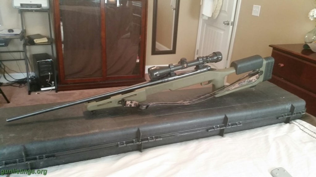 Rifles Savage Model 110 7mm W/Sniper Stock & Bushnell Scope