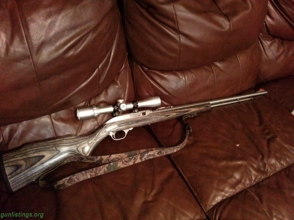 Rifles Stainless Marlin 22 Scope And Ammo