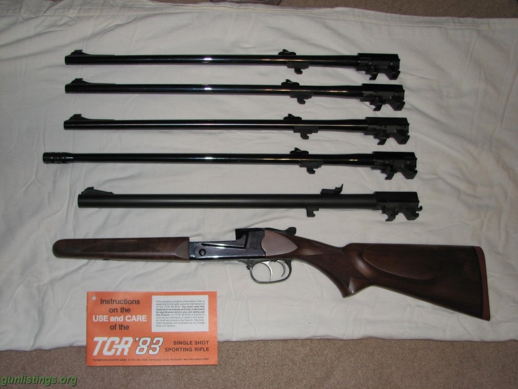Rifles TCR 83 Aristocrat With 5 Sets Of Barrels Unfired Cond.