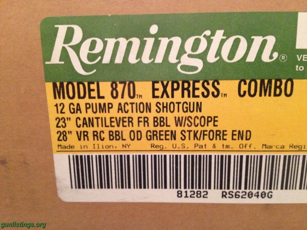 Shotguns Remington 870 Express Combo, 12 Gauge NIB