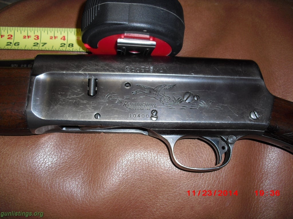 Shotguns Remington Model 11 Sportsman 20 Gauge Cyl Bore With Cho
