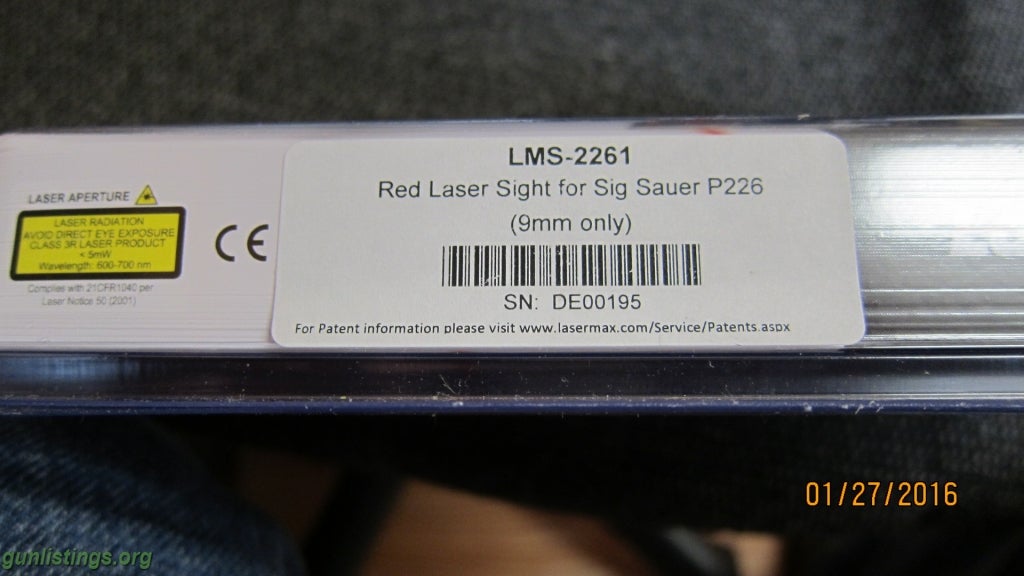 Accessories LaserMax LMS-2261 For P226 NIB