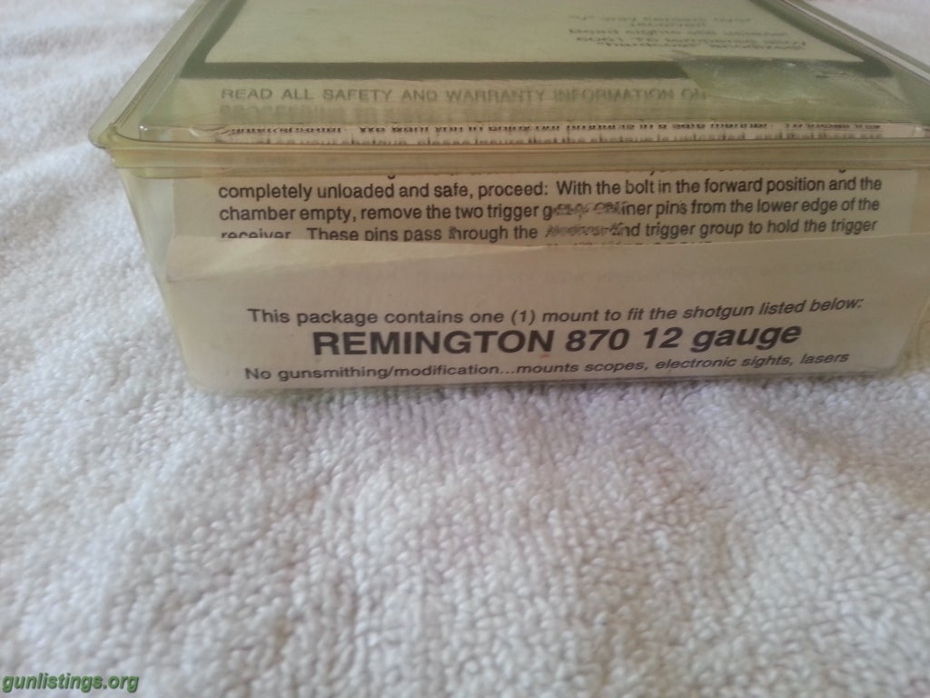 Accessories Remington 870 Scope Mount