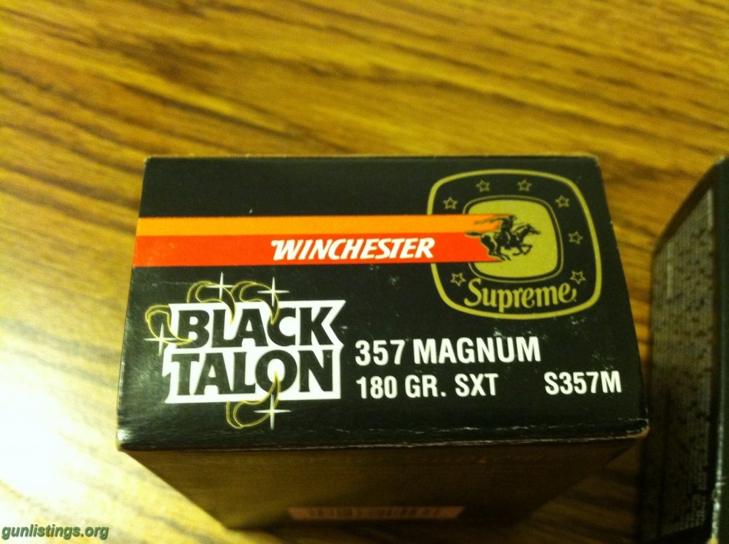 Ammo Black Talon 357 Magnum 2 Full Boxes