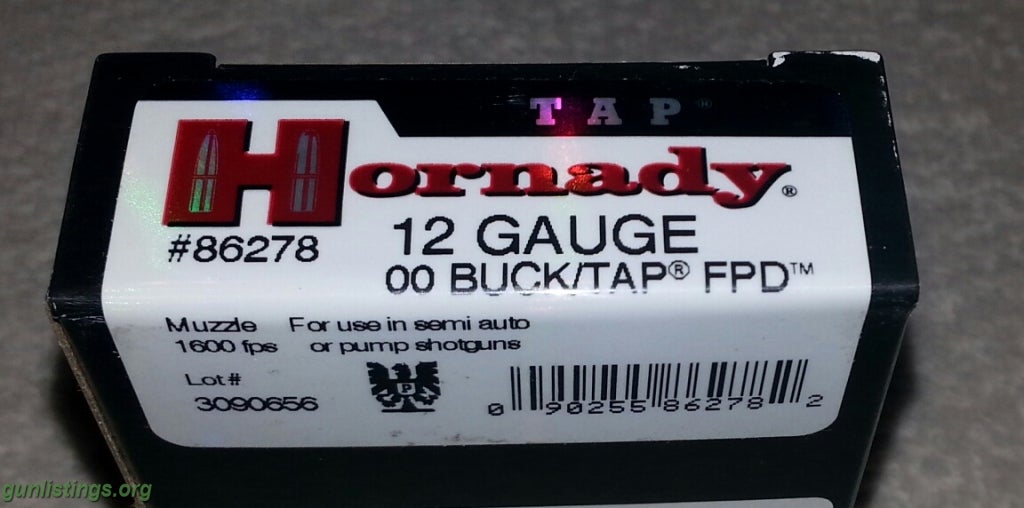 Ammo Hornady TAP/FPD 12 Guage 00 Buck
