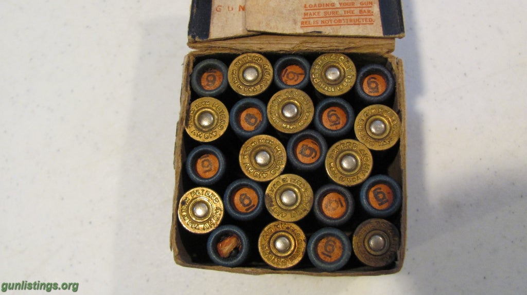 Ammo Old Box Of Peters 410 Gauge Shotgun Shells