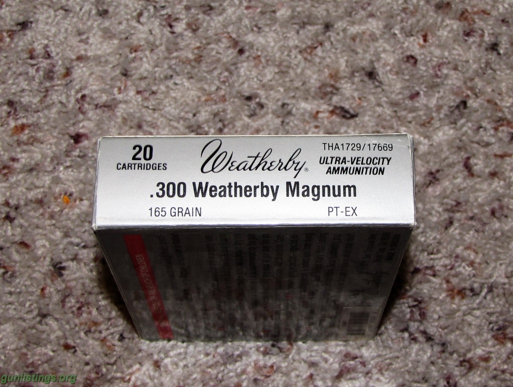Ammo Weatherby 165gr 300 Weatherby Magnum Ammo And Brass