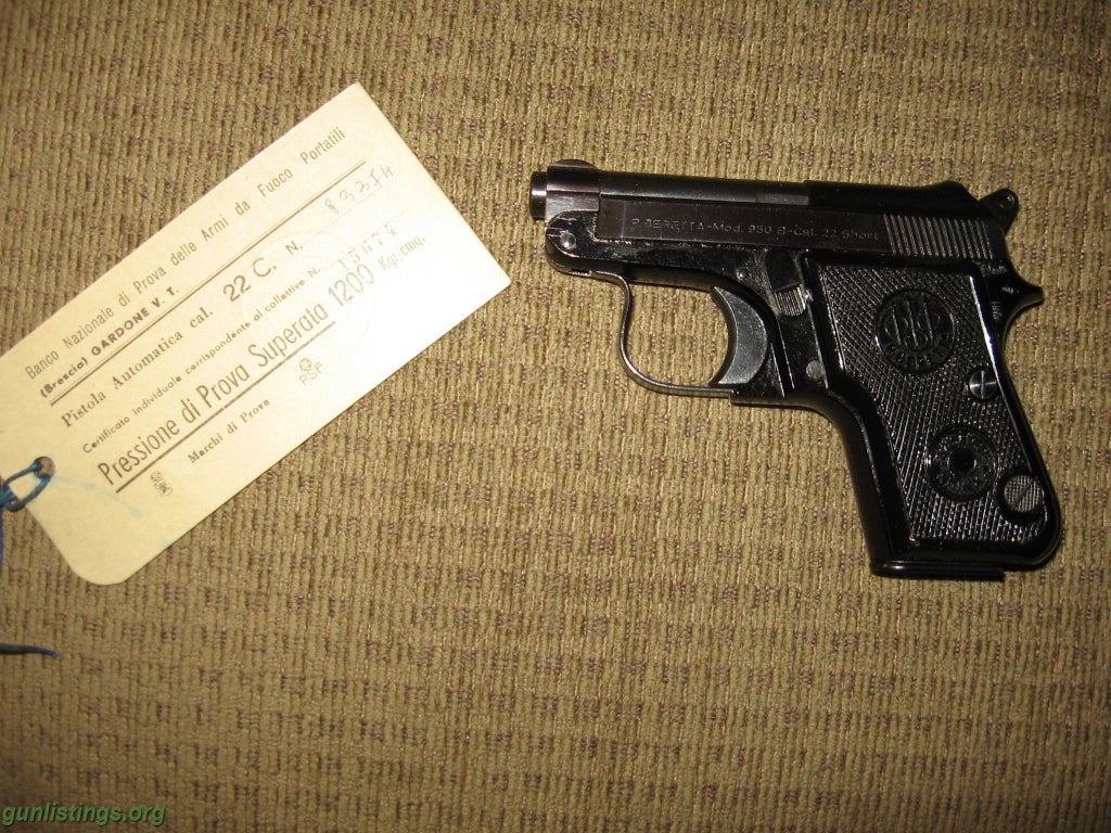 Pistols 1959 BERETTA 22 SHORT (AS NEW!)