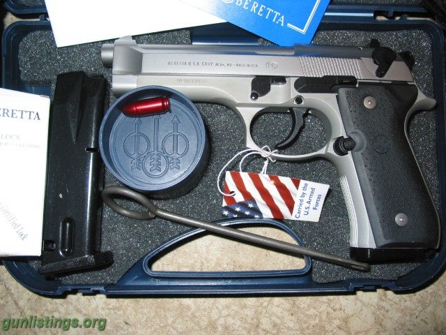 Pistols Beretta 92FS Inox S/S 9MM NIB-Complete Package!