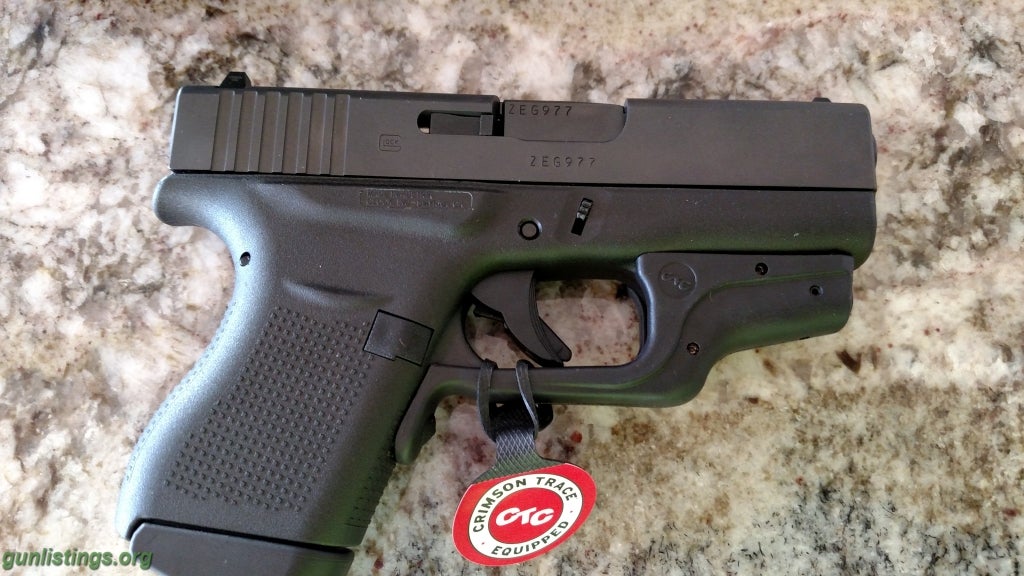 Pistols Glock 43 With Crimson Trace Laser