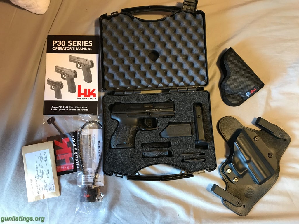 Pistols HK P30SK DAO LEM Nights No Safety + Mags & More