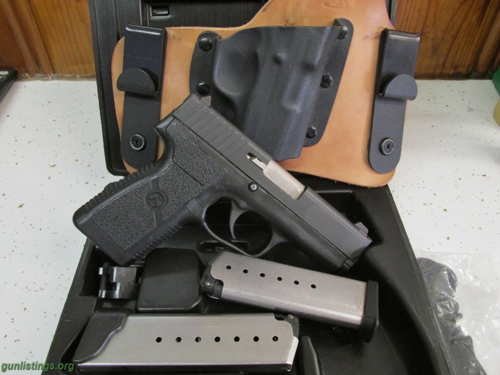 Pistols Kahr P9, 7&8rd, 9mm, Black Stainless Good Condition