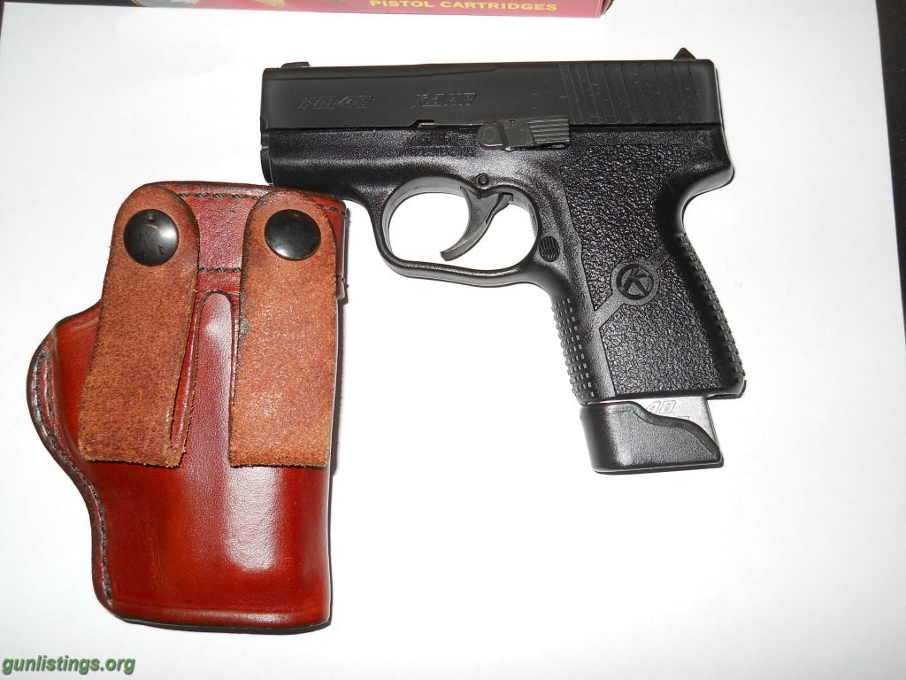 Pistols KAHR PM40 1 MAG EXTENDED NO BOX NICE LEATHER HOLSTER