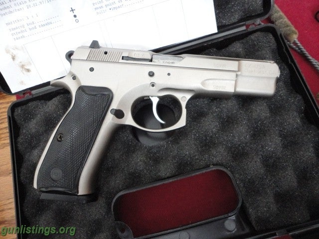 Pistols LIKE NEW IN BOX CZ 75B MATTE STAINLESS 9MM