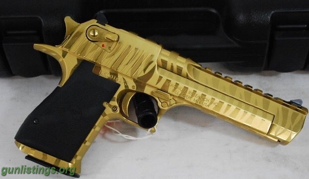 Pistols Rare Tiger Stripe Magnum NIB Gold Magnum Research  Unfi