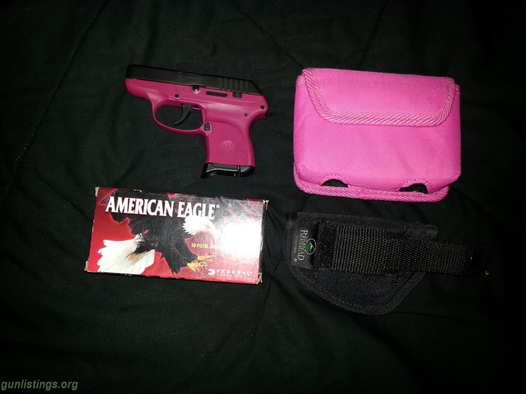 Pistols Ruger .380 LCP Rasberry, Holsters, Ammo