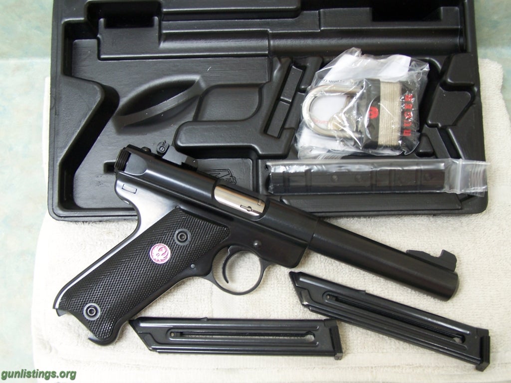 Pistols Ruger Mark III Target 22 LR (Like New)