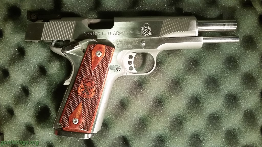 Pistols SA 1911 Loaded Target Stainless Steel .45 ACP
