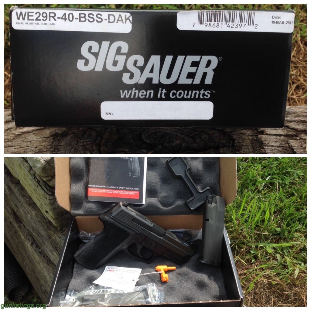 Pistols Sig Sauer P229R DAK 40 S&W $650 NIB