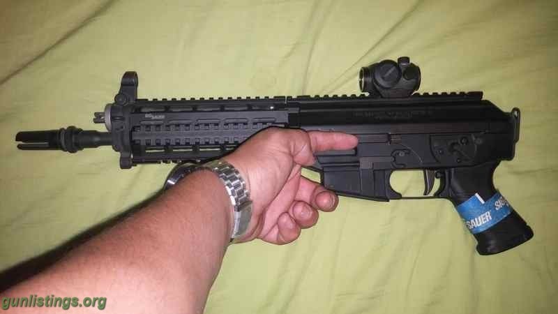 Pistols Sig Sauer P556 SWAT W AAC Blackout 52T Flash Hider
