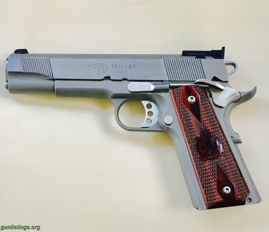 Pistols Springfield 1911 A1, 9mm, Stainless