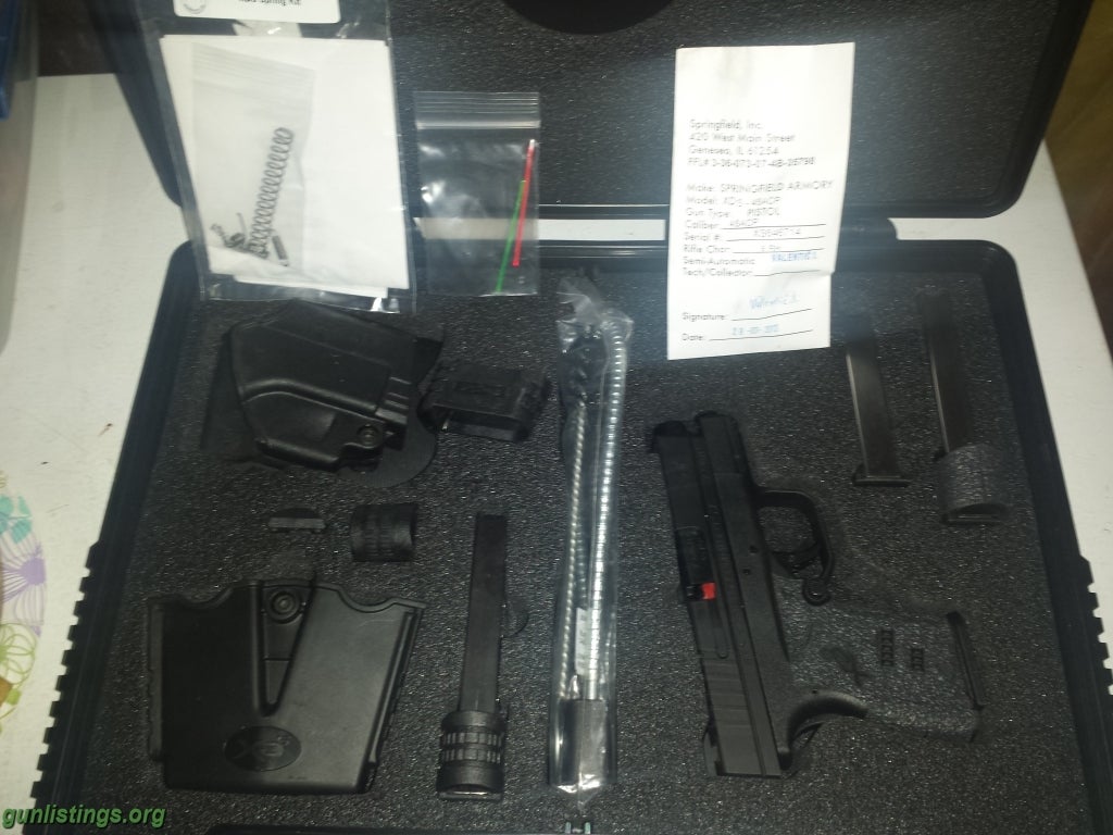 Pistols Springfield Armory XDs 45 3.3