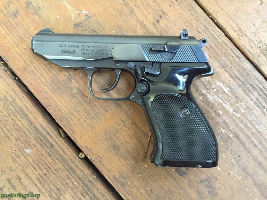 Pistols Walther PP Supercal 9mm Kz
