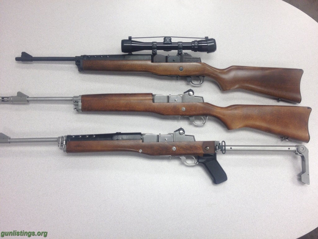 Rifles (3) Ruger Mini 14