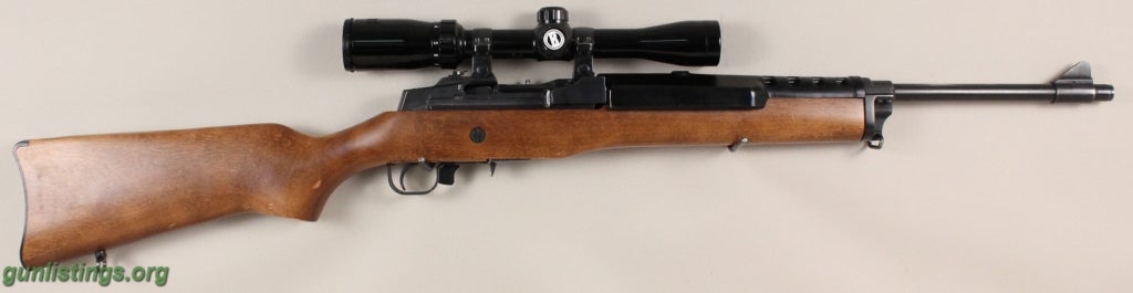 Rifles Ruger Mini 30 7.62x39 Wood And Blued (used)