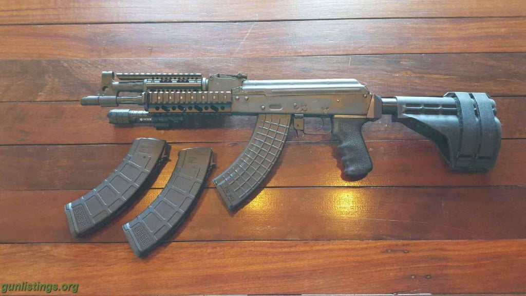 Rifles AK Pistol With Arm Brace