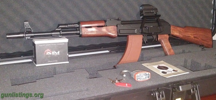 Rifles DDI AK47 Milled, Never Fired, Case, R/G Sight, 30&75 Rd
