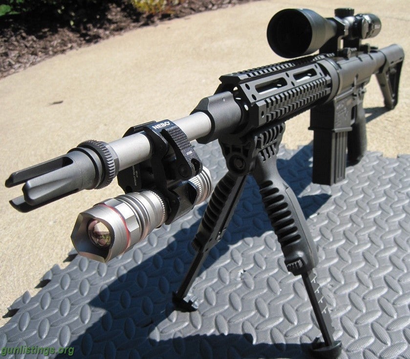 Rifles DPMS AR-10 LR-.308 Semi Auto Rifle/ Ammo/ Scope Bundle