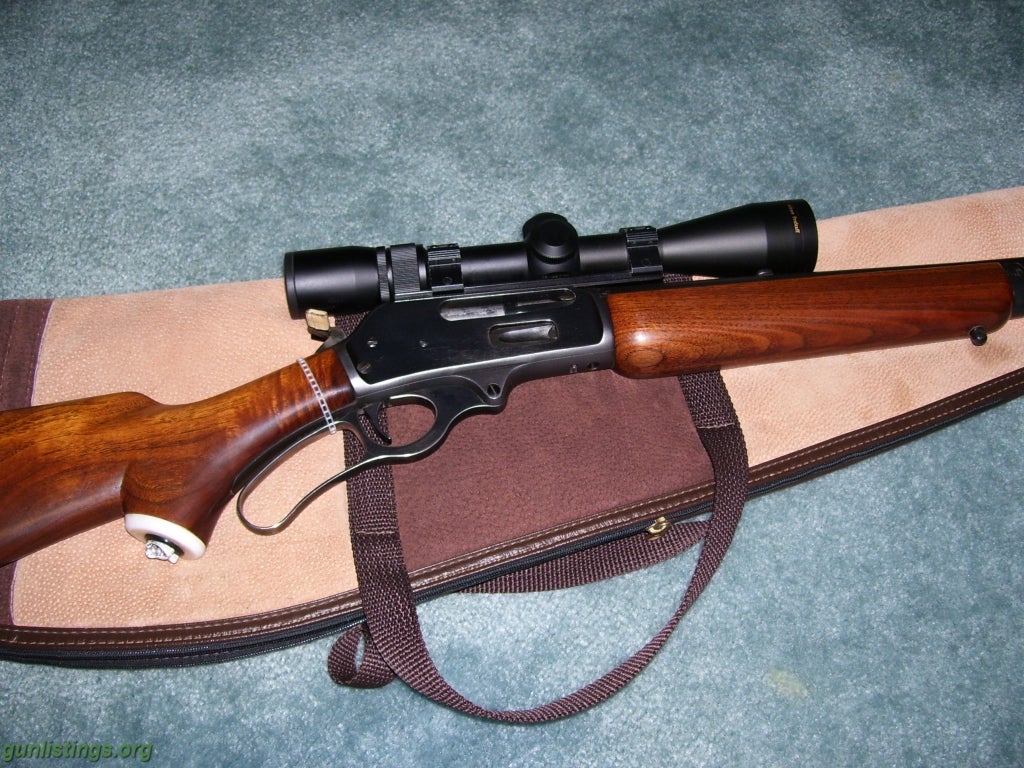 Rifles MARLIN MODEL 3365C LEVER GUN WITH NIKON SCOPE 35 CAL.