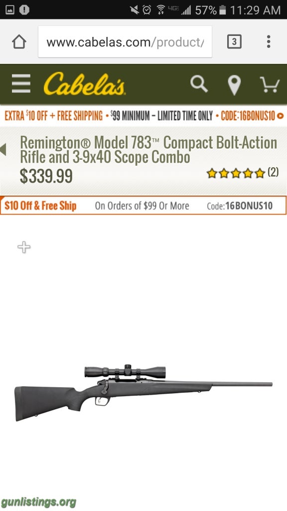 Rifles Remington Model 783 In 308 Trade For Left Hand Archery