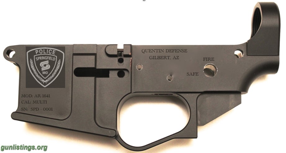 Rifles Springfield Police Department AR-15 BILLET Lowers