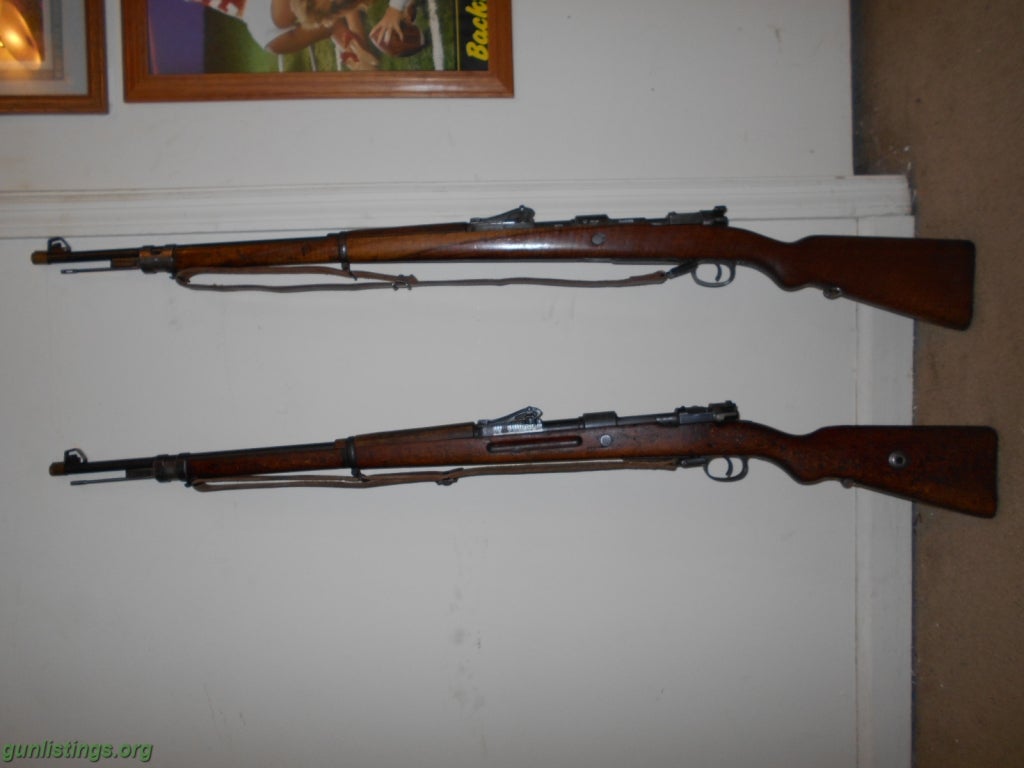 Rifles Two World War 1 German Gewehr Gew. 98 Mausers Originals