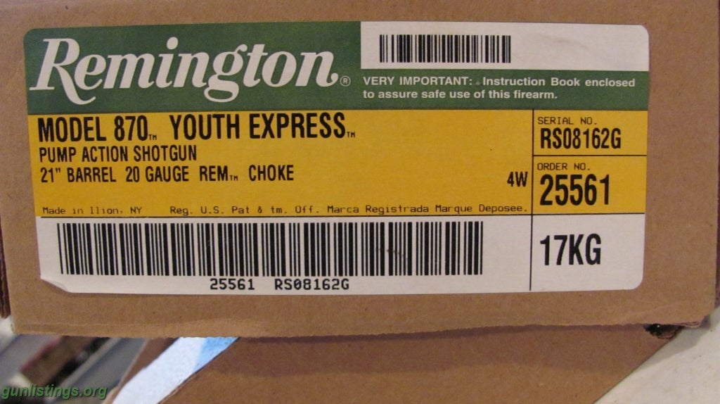 Shotguns Remington 20 Gauge 870 Youth Shotgun