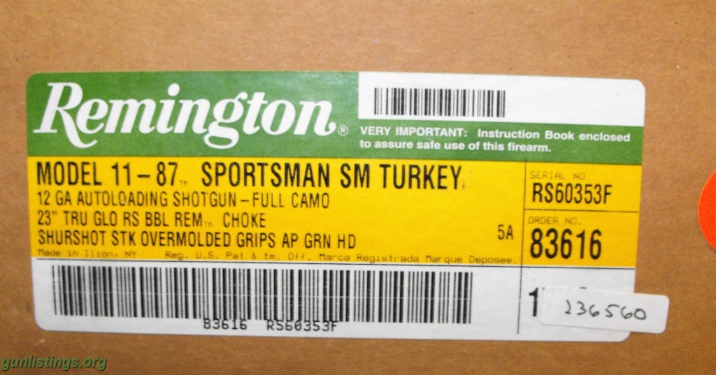 Shotguns Remington Sportsman 11-87 Sportsman Turkey