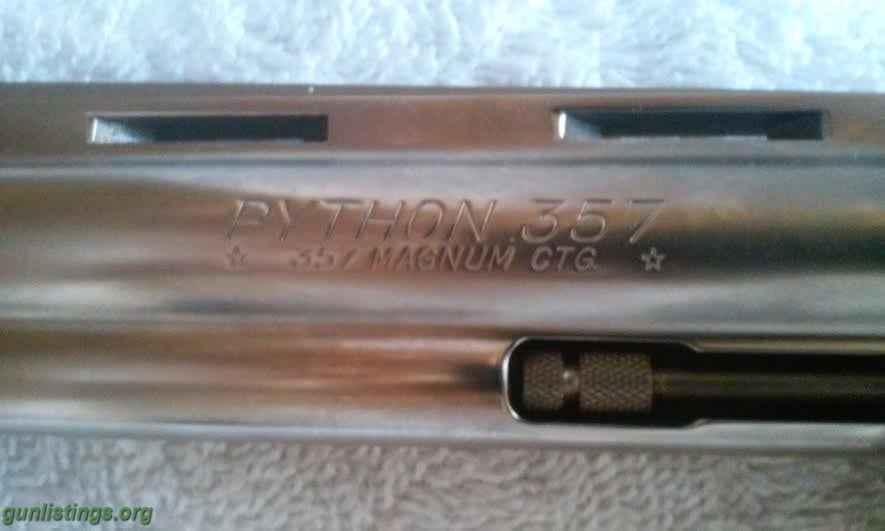 Pistols 357 Colt Python 6in